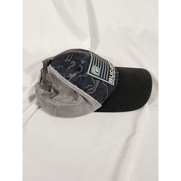 Buc-ee's No Quarter Snapback Trucker Hat Black with Flag - Picture 5 of 7